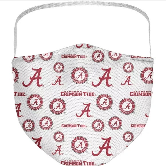 Alabama Crimson Tide Fanatics Branded Adult All Over Logo Face Covering 3-Pack - Picture 4 of 7